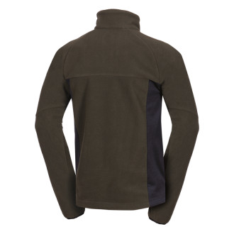 Pánská fleecová mikina Northfinder JEDRZEJ black/darkgreen