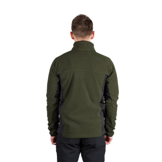 Pánská fleecová mikina Northfinder JEDRZEJ black/darkgreen