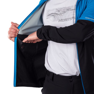 Pánska trekingová hybridní bunda Northfinder  BENJAMIN blueblack