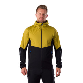 Pánska trekingová hybridní bunda Northfinder BENJAMIN mustardblack