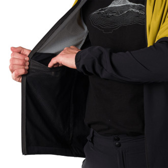 Pánska trekingová hybridní bunda Northfinder BENJAMIN mustardblack