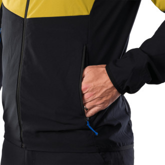 Pánska trekingová hybridní bunda Northfinder BENJAMIN mustardblack