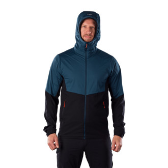 Pánska trekingová hybridní bunda Northfinder BENJAMIN inkblue