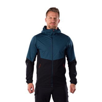 Pánska trekingová hybridní bunda Northfinder BENJAMIN inkblue