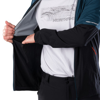 Pánska trekingová hybridní bunda Northfinder BENJAMIN inkblue