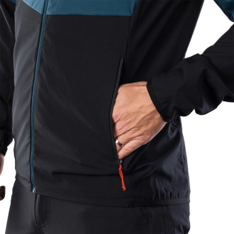 Pánska trekingová hybridní bunda Northfinder BENJAMIN inkblue