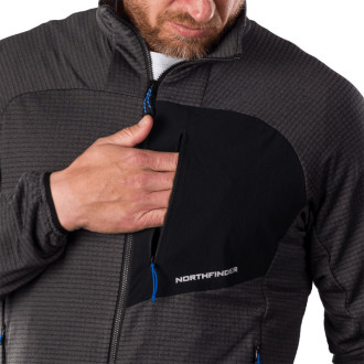 Pánská mikina Northfinder EUSTACIO blackblack