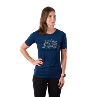 Dámské bambusové tričko Northfinder IVANA navy