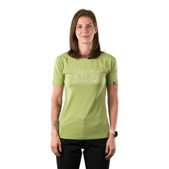 Dámské bambusové tričko Northfinder IVANA macawgreen