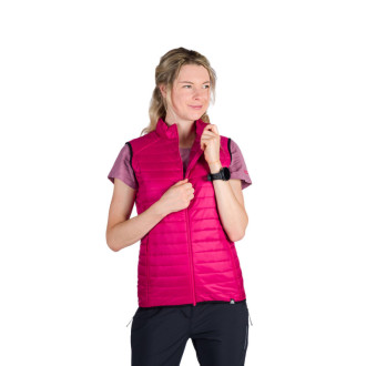 Dámská zateplená vesta Nortfinder SAMANTHA cherry