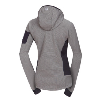 Dámská fleecová mikina Northfinder MARCELLA lightgreen/black