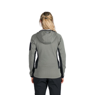 Dámská fleecová mikina Northfinder MARCELLA lightgreen/black