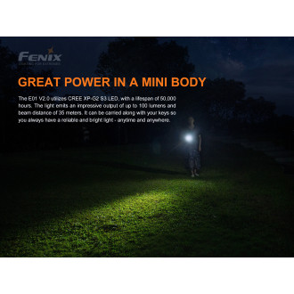 Baterka Fenix E01 V2.0 modrá