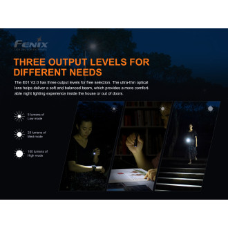 Baterka Fenix E01 V2.0 modrá
