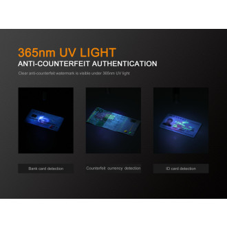 Baterka Fenix LD02 High CRI + UV