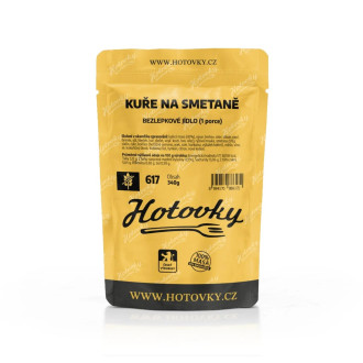 Bezlepkové-Kuře na smetaně (1 porce)