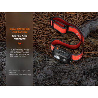 Čelovka Fenix HL16 (450 lumenů) růžová