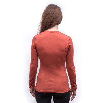Dámské triko SENSOR MERINO ACTIVE dl.rukáv terracotta