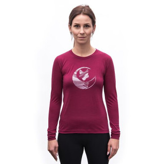 Dámské triko SENSOR MERINO ACTIVE FOX dl.rukáv lilla