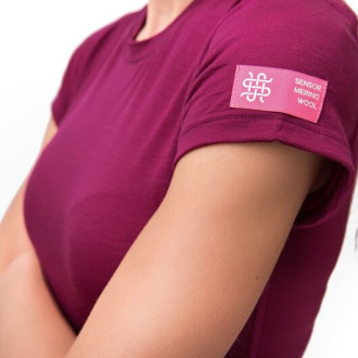 Dámské triko SENSOR MERINO ACTIVE kr.rukáv lilla