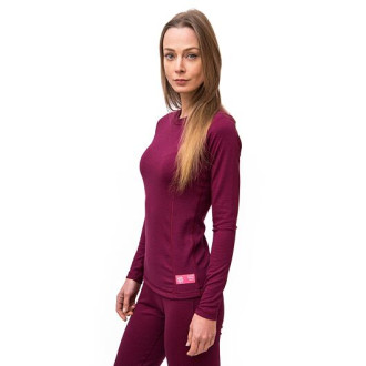 Dámské triko SENSOR MERINO DF  dl.rukáv lilla