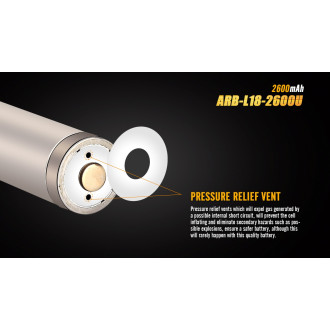 Dobíjecí USB baterie Fenix 18650 2600mAh (Li-Ion)