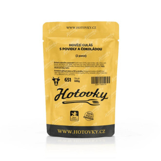 Hovězí guláš s povidly a čokoládou (2 porce)