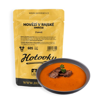 Hovězí v rajské omáčce (1 porce)