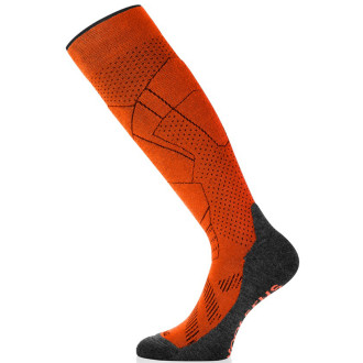 Lyžařské  merino podkolenky Lasting  FWU  oranžové