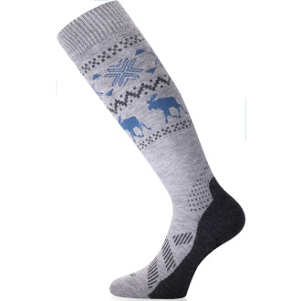 Lyžařské  merino podkolenky Lasting  FWW šedé