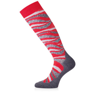 Lyžařské  merino podkolenky Lasting  SLF červené