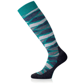 Lyžařské  merino podkolenky Lasting  SLJ modré