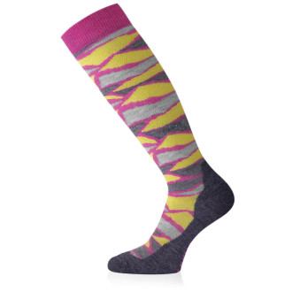 Lyžařské  merino podkolenky Lasting  SLJ růžové