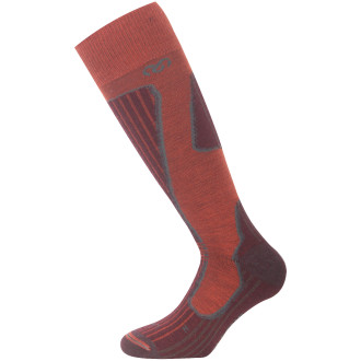 Lyžařské  merino podkolenky Lasting  SWH hnedé