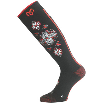 Lyžařské  merino podkolenky Lasting  SWN červené