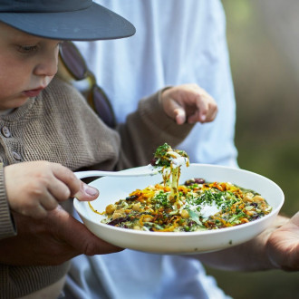 Lžíce Spork little Light my Fire 2-pack sandygreen/dustypink