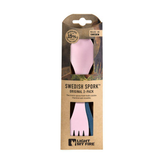 Lžíce Spork original Light my Fire 2-pack sagegreen/dustypink
