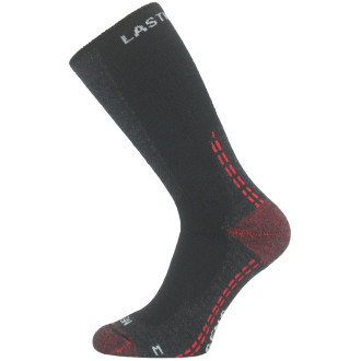 Merino ponožky Lasting K-WSM  červeno -černé