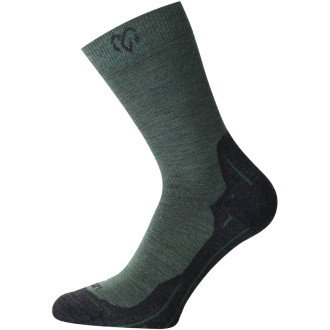Merino ponožky Lasting WHI tmavě zelené