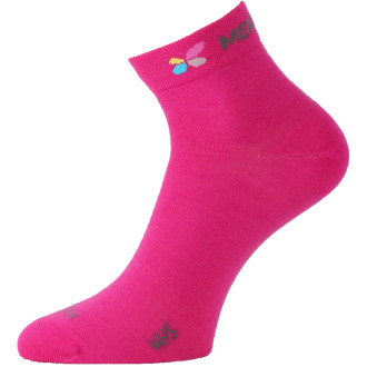 Merino ponožky Lasting WHS neonová růžová