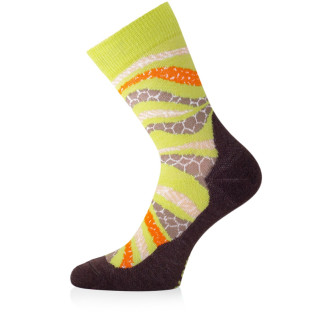 Merino ponožky Lasting WLF světle zelené