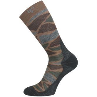 Merino ponožky Lasting WLJ hnědé