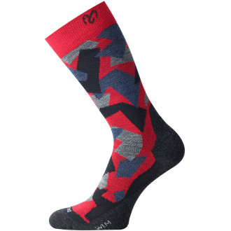 Merino ponožky Lasting WOM červené