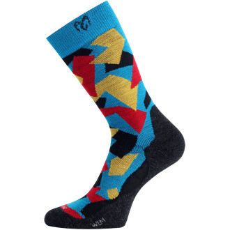 Merino ponožky Lasting WOM modré