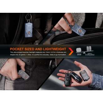 Nabíjecí baterka Fenix E03R V2.0 modrá