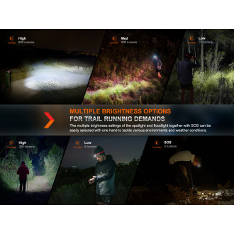 Nabíjecí čelovka Fenix HL32R-T modrá