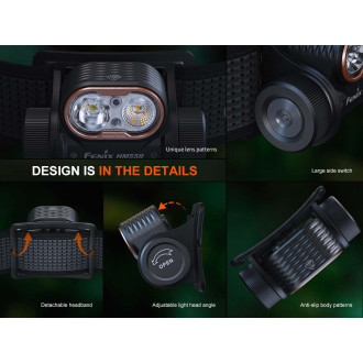 Nabíjecí čelovka Fenix HM55R celočerná