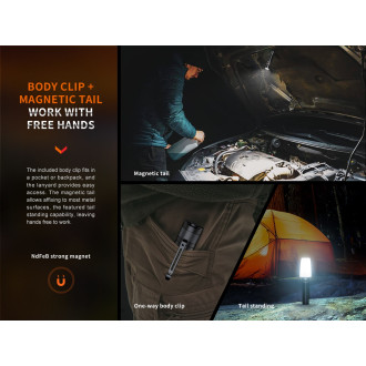 Nabíjecí LED svítilna Fenix E35R modrá