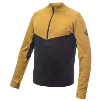 Pánská mikina  SENSOR COOLMAX THERMO celozip černá/mustard