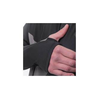 Pánská mikina  SENSOR COOLMAX THERMO  celozip steel gray/černá